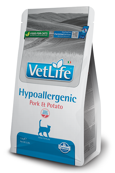 Farmina VetLife Cat Hypoallergenic (Свинина, Картофель), 400г
