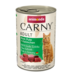 Animonda Carny Adult (Говядина, Индейка, Кролик), 400г