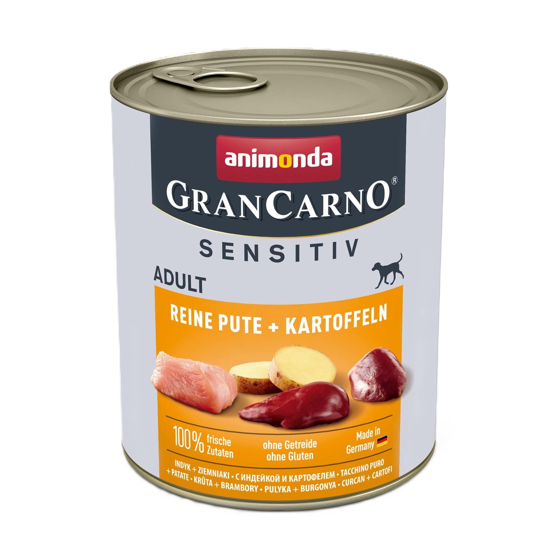 Gran Carno Sensitiv Adult Dog (Индейка, картофель), 800г