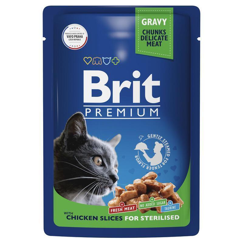 Brit Premium Steril (Цыпленок в соусе), 85г