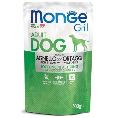 Monge Grill Adult Dog (Ягненок с овощами), 100 г