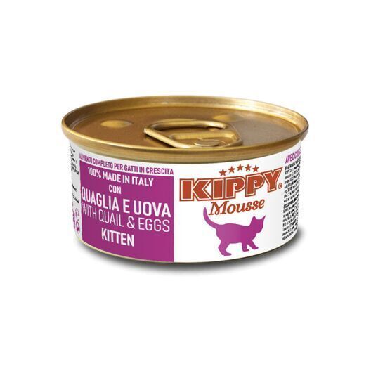 Kippy Mousse Kitten Мусс с перепелкой и яйцами, 85 г