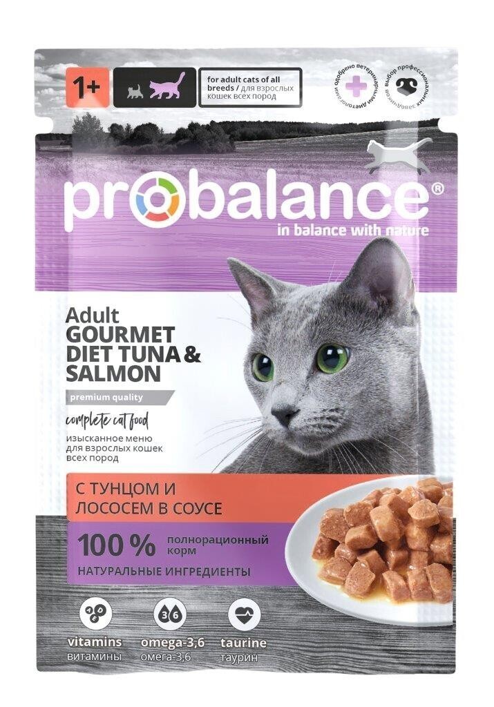 ProBalance Adult (Тунец и лосось в соусе), 85г