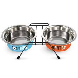 Triol Миска металлическая на подставке Water&Food, 2*0,4л